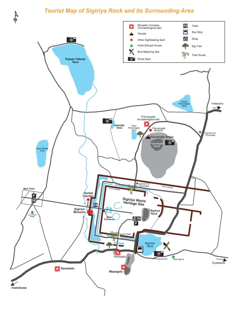 Sigiriya Guide map 1